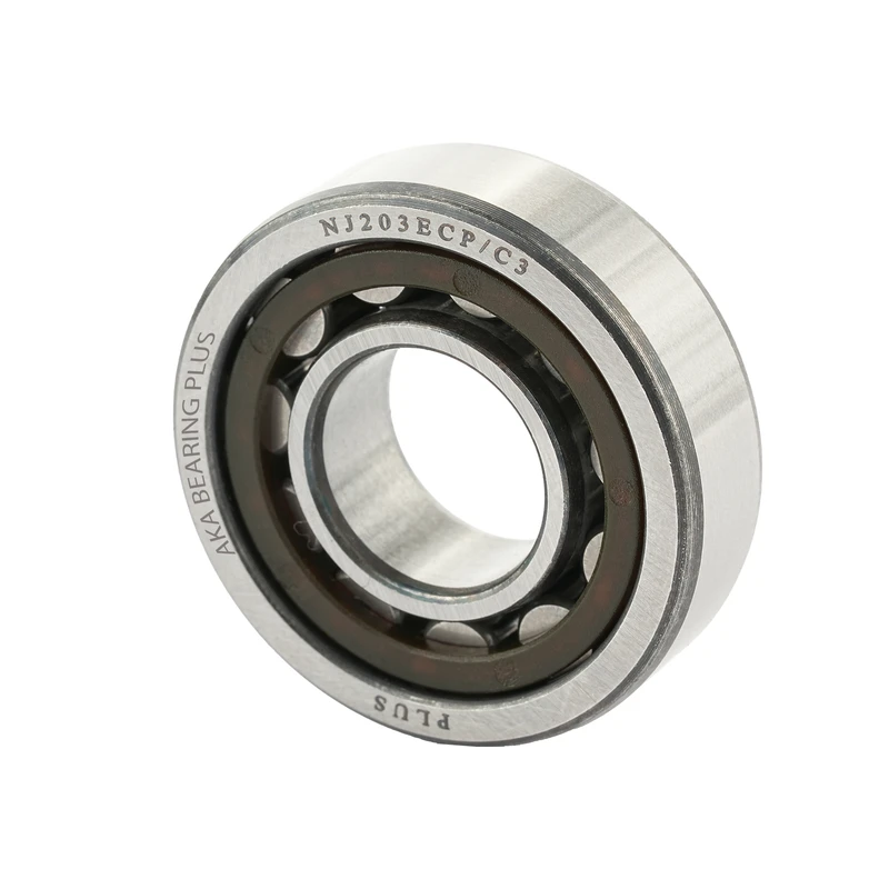 رولبرینگ کوچک دنده زیر گیربکس آکا بلبرینگ پلاس مدل NJ203 ECP قطر 40 میلیمتر مناسب برای آردی