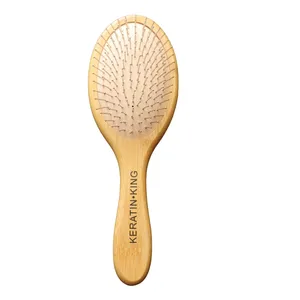 برس مو کراتین کینگ مدل چوبی بامبو