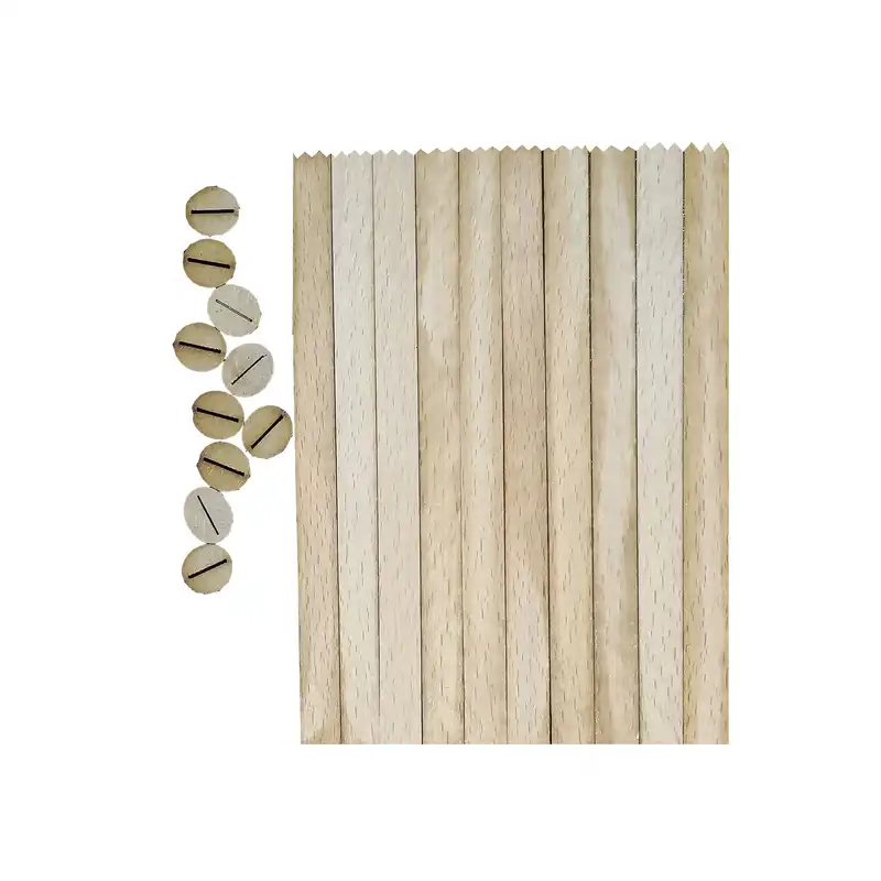 فیتیله چوبی شمع مدل F01 بسته 10 عددی