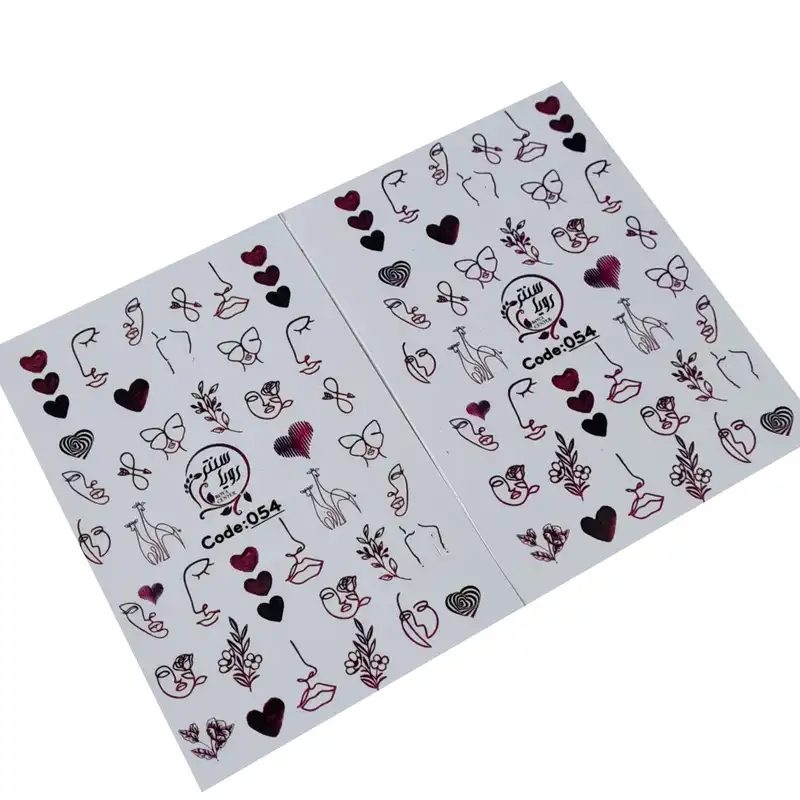 برچسب لنز ناخن رویاسنتر مدل 054B مجموعه 2 عددی