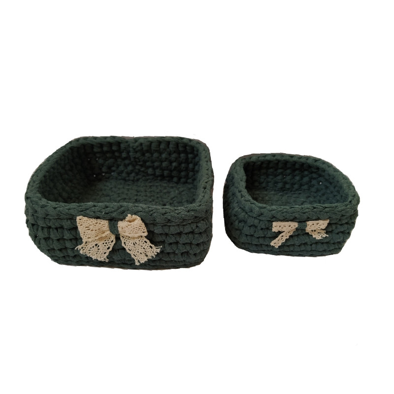 سبد قلاب بافی تریکو کد 51 مجموعه 2 عددی