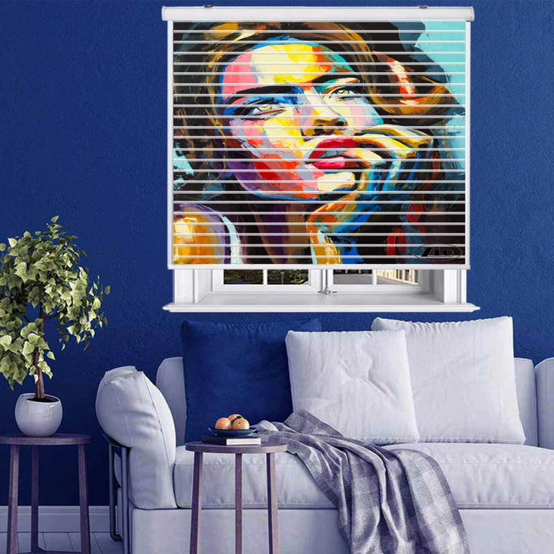 پرده زبرا زیو مدل سیلوئت P-6026 سایز 150x150 سانتی متر