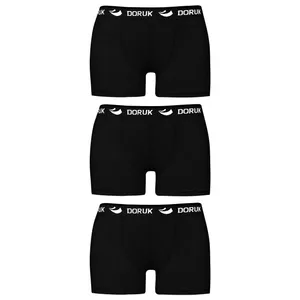 شورت مردانه ماییلدا مدل پنبه ای کد 3999 رنگ مشکی بسته 3 عددی