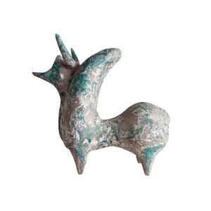 مجسمه سفالی مدل گاو املش کد 01