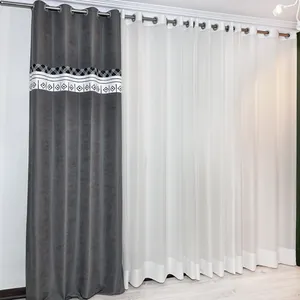 پرده مدل پانچ بوردر سایز 140x280 سانتی متر