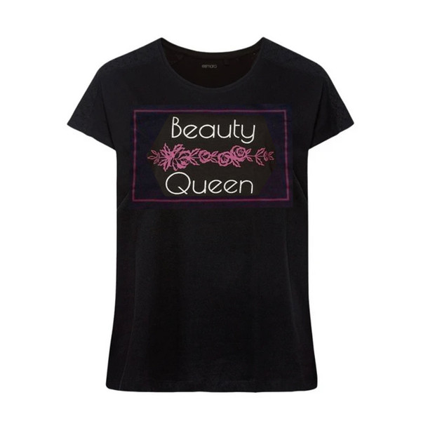 تی شرت آستین کوتاه زنانه اسمارا مدل El Beauty Queen