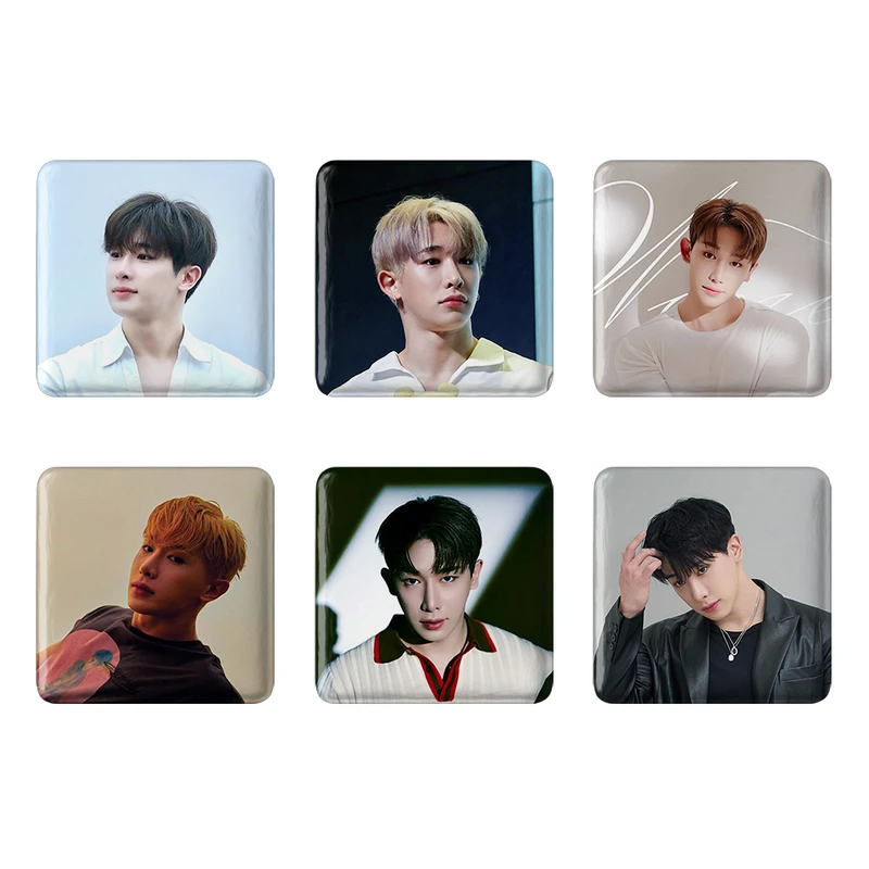 مگنت خندالو طرح ونهو گروه مانستا اکس MONSTA X کد 1267A مجموعه 6 عددی