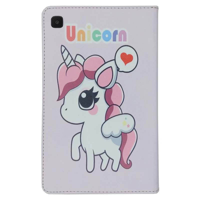 کیف کلاسوری طرح یونی کورن کد J-004 مناسب برای تبلت سامسونگ Galaxy Tab A7 Lite / T225