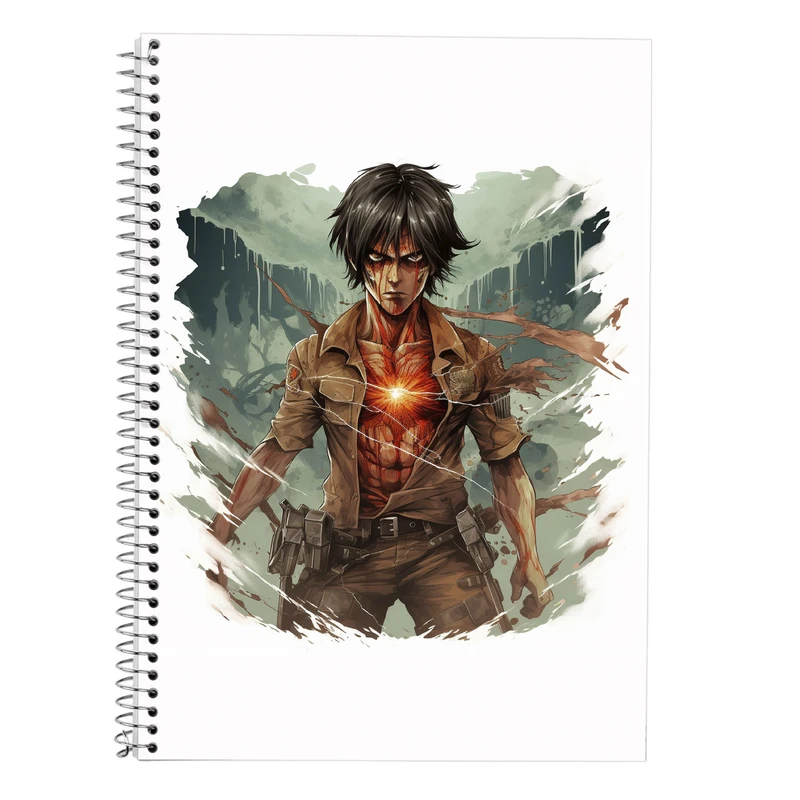 دفتر زبان 50 برگ مدوپد مدل سه خط طرح تایتان Titan کد DF11925