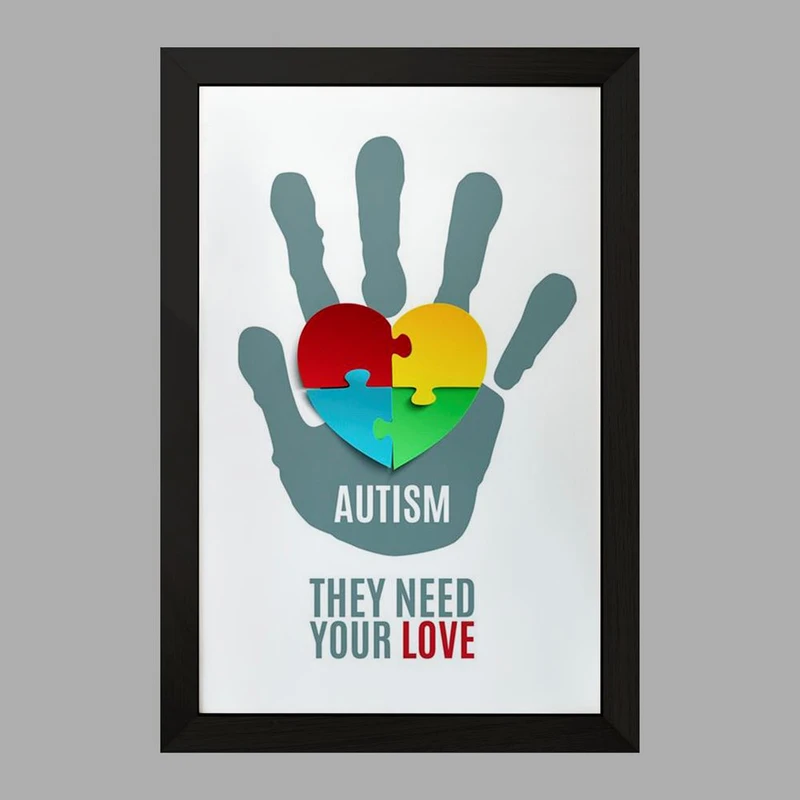 تابلو خندالو مدل اتیسم Autism کد 26745