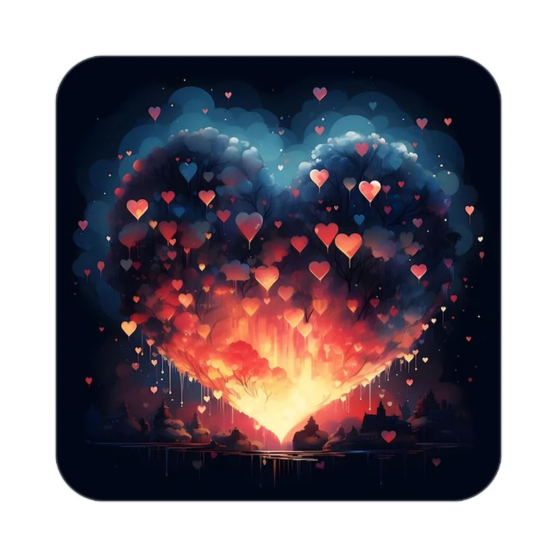 زیر لیوانی کاکتی مدل عاشقانه کد mp10994