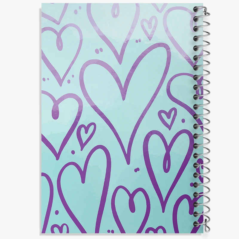 دفتر مشق 50 برگ خندالو طرح قلب کد N290