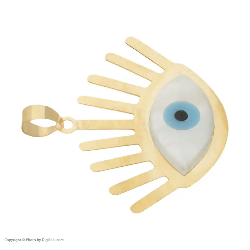 آویز گردنبند طلا 18 عیار زنانه باراد زر مدل چشم و نظر کد b301