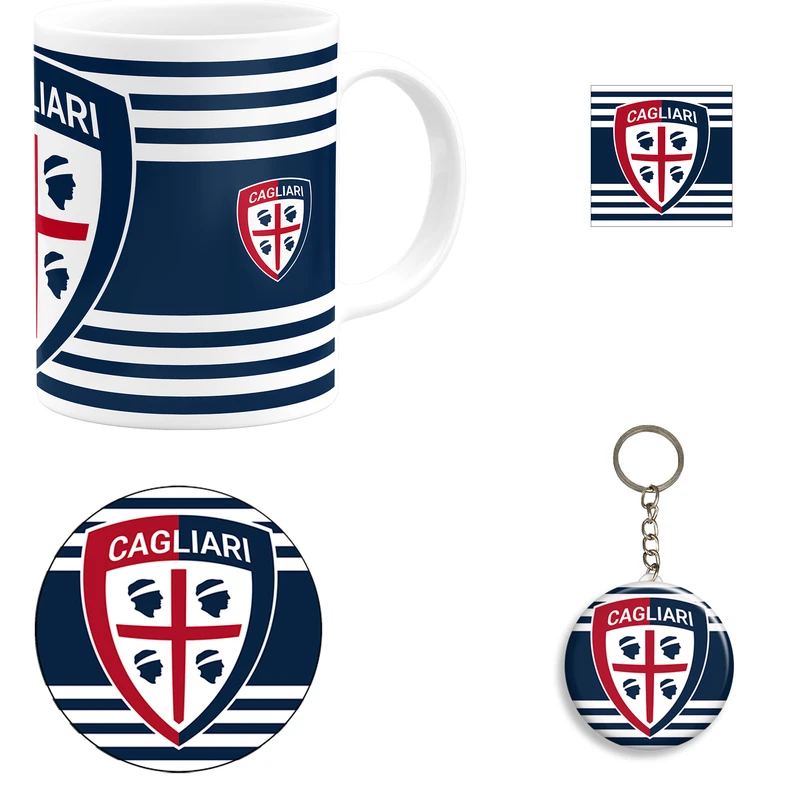 ست هدیه ماگ طرح باشگاه فوتبال کالیاری مدل Cagliari Calcio F.C کد B1