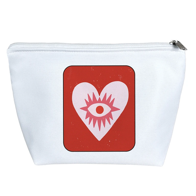 کیف لوازم آرایش دخترانه خندالو مدل قلب و چشم کد 10337