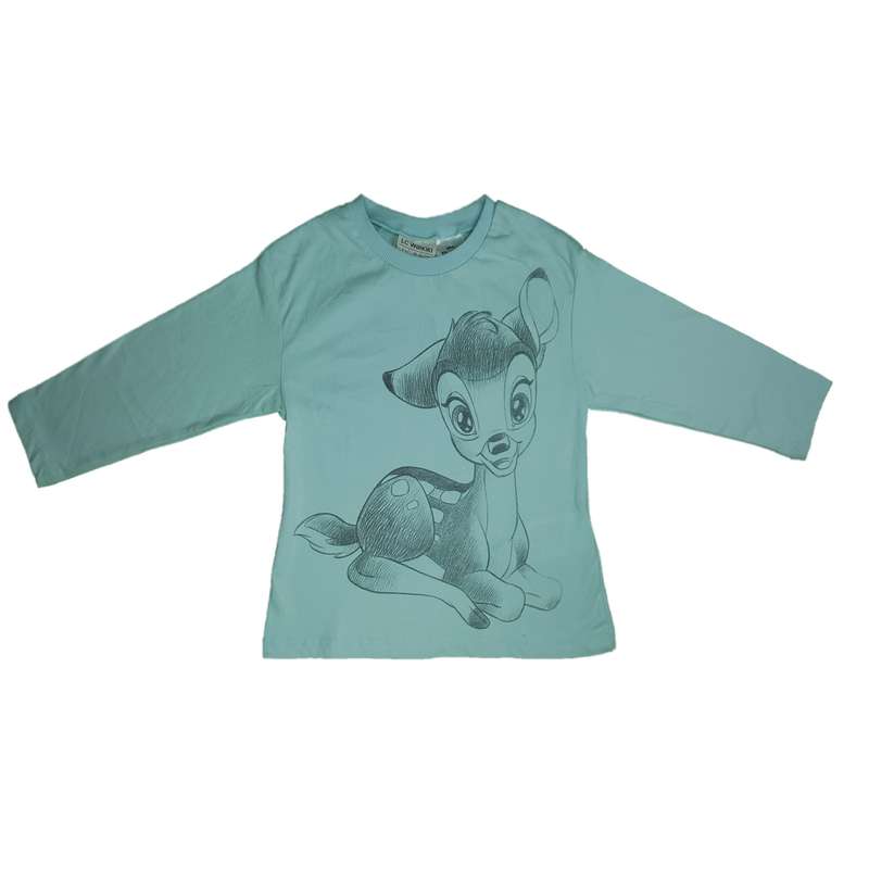 تی شرت آستین بلند دخترانه ال سی وایکیکی مدل MA613210