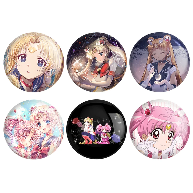 مگنت خندالو طرح انیمه سیلور مون Sailor Moon کد 956A مجموعه 6 عددی