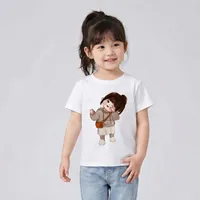 تی شرت آستین کوتاه دخترانه مدل دخترک WS34