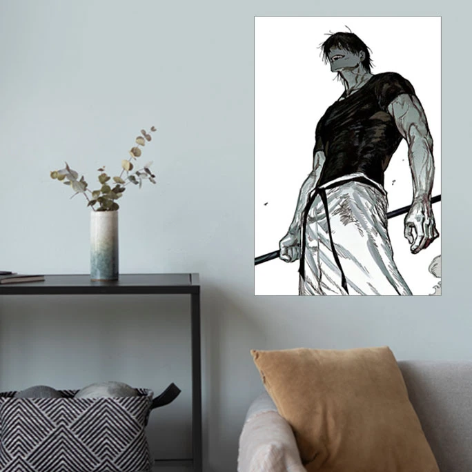 پوستر گوفی مدل زنین توجی فوشیگورو انیمه جوجوتسو کایسن Zenin Toji Jujutsu Kaisen Anime Poster کد BKW90