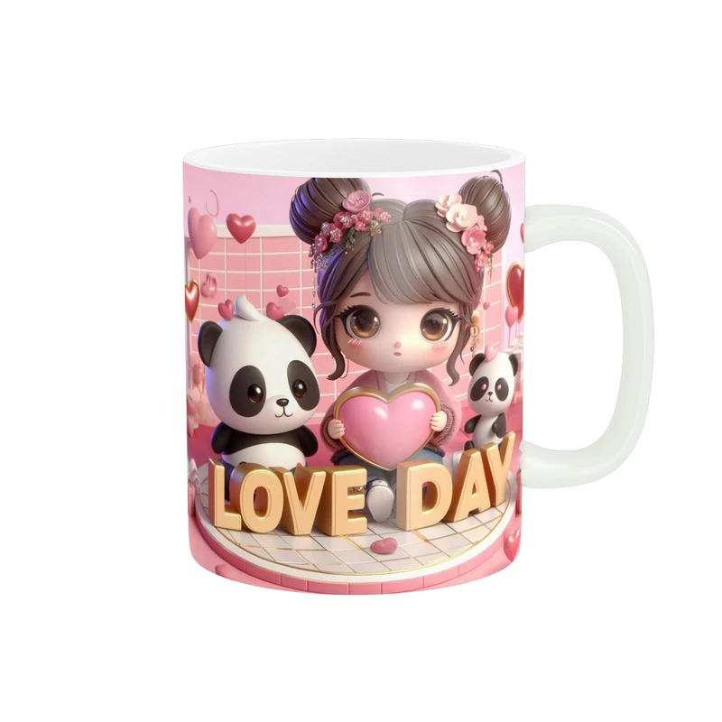 ماگ پاد آفرين طرح  عشق مدل هديه عاشقانه کد 1072