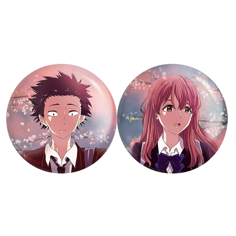 مگنت خندالو مدل انیمه صدای خاموش A Silent Voice کد A94 مجموعه 2 عددی