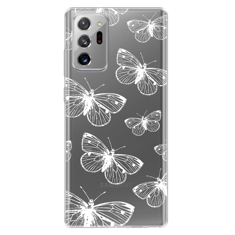 کاور مگافون طرح پروانه مدل C54-W مناسب برای گوشی موبایل سامسونگ Galaxy Note 20 Ultra         