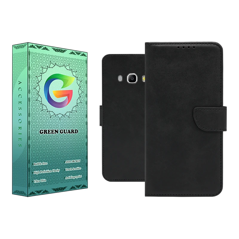 کیف کلاسوری گرین گارد مدل چرمی مگنتی کد Black-BB101 مناسب برای گوشی موبایل سامسونگ Galaxy J5 2016