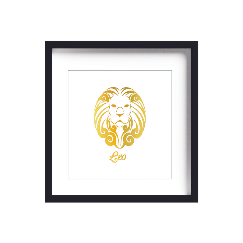 تابلو طلاکوب زرکات طرح ماه تولد مرداد مدل Leo
