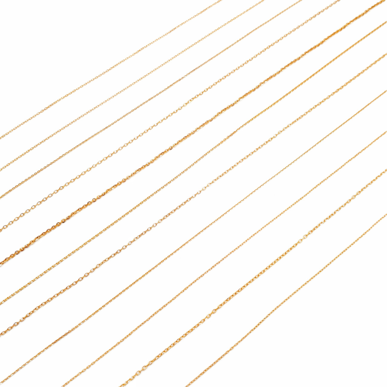 زنجیر طلا 18 عیار زنانه گل سنگ مدل فلامینگو 40 زنجیر طلا 18 عیار زنانه گل سنگ مدل فلامینگو 40