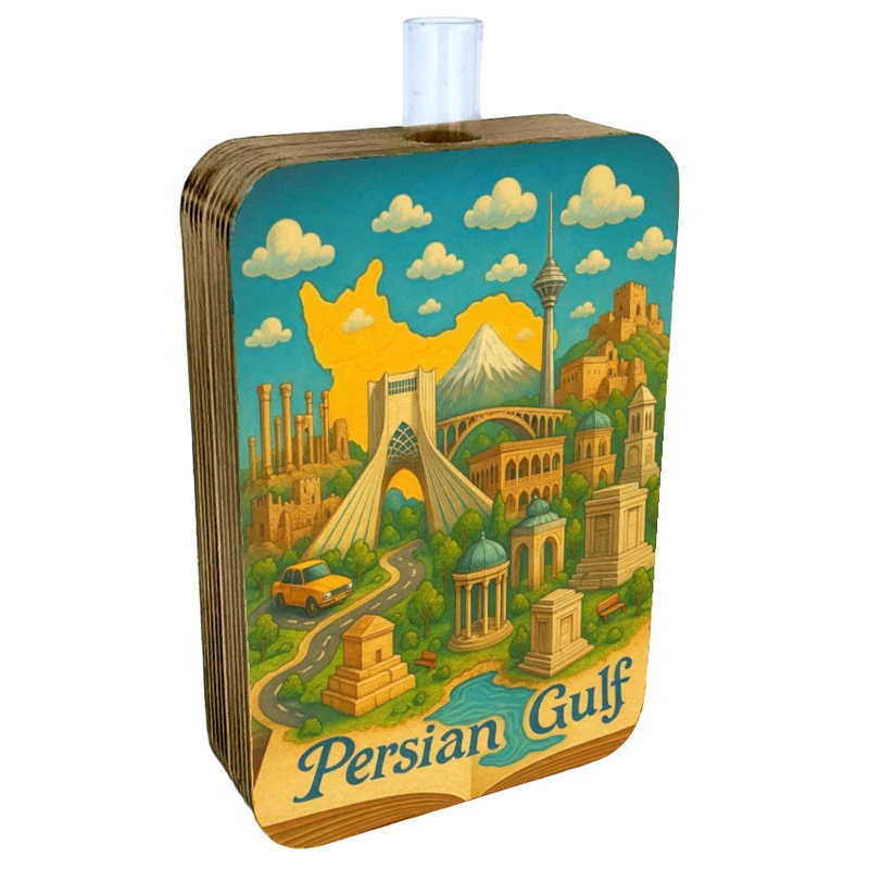 گلدان دکوری طرح دو رو مدل ایران کد FPW263