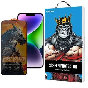    Epicoy Knight Privacy Glass Screen Protector For Apple iPhone 14 Plus/13 Pro Max