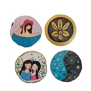دیوارکوب چوبی مدل دوست مجموعه 4 عددی