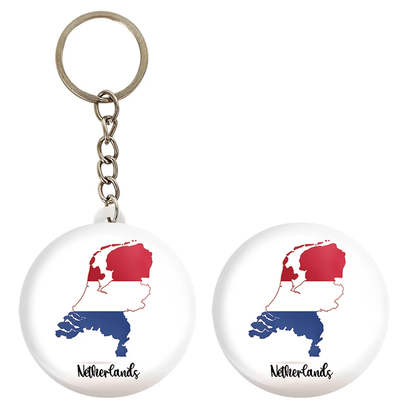 پیکسل خندالو مدل پرچم هلند کد 20473 به همراه جاکلیدی