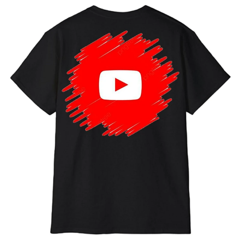 تی‌شرت آستین کوتاه مردانه پاد آفرین مدل یوتیوب کد 649