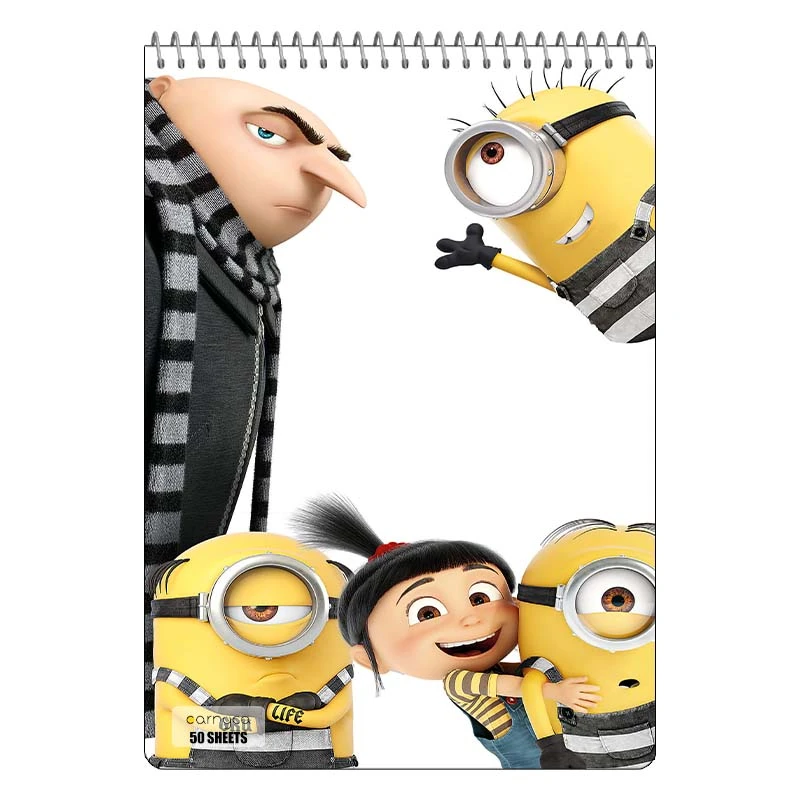 دفتر نقاشی 50 برگ سیمی کارنیکا طرح من نفرت انگیز Despicable Me کد 87441