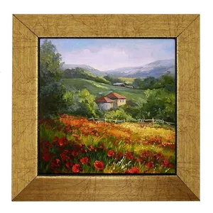 تابلو کاشی طرح خانه روستایی و مزرعه مدل DSE0818
