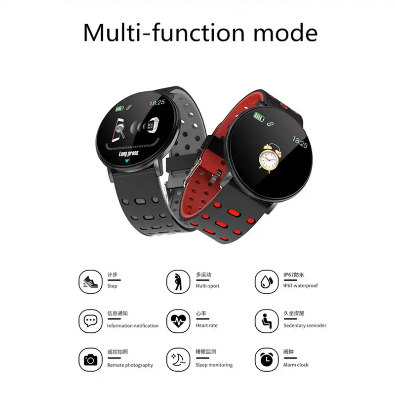 ساعت هوشمند مدل 119Plusgrey