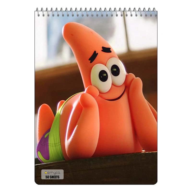 دفتر نقاشی 50 برگ سیمی کارنیکا طرح باب اسفنجی spong bob کد 40451