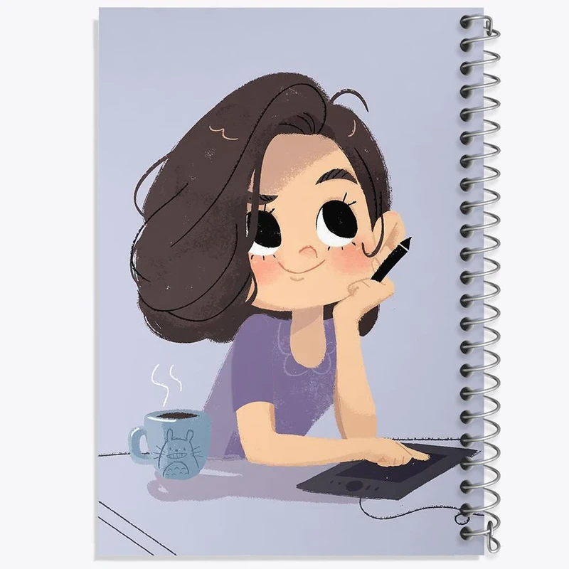 دفتر لیست خرید 50 برگ خندالو طرح دخترونه کد 1671