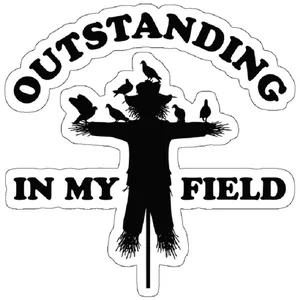 استیکر لپ تاپ مدل Outstanding in My Field