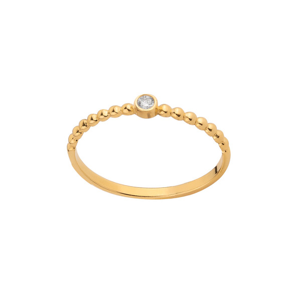 انگشتر طلا 18 عیار زنانه کیا گالری مدل AR585