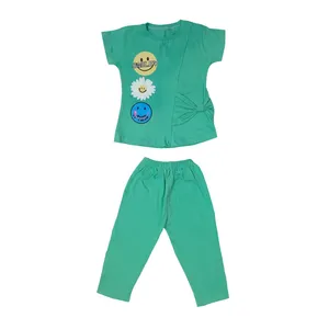 ست تی شرت و شلوارک دخترانه کد Z034