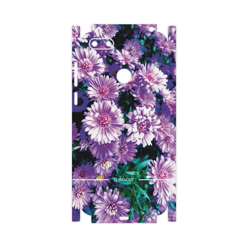 برچسب پوششی ماهوت مدل Purple-Flower-FullSkin مناسب برای گوشی موبایل موتورولا Moto E6 Play