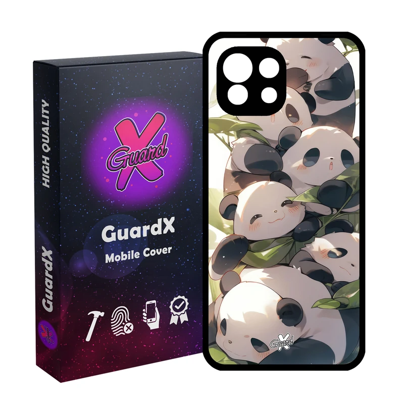 کاور گارد ایکس طرح پاندا مدل Glass10652 مناسب برای گوشی موبایل شیائومی  MI 11 Lite