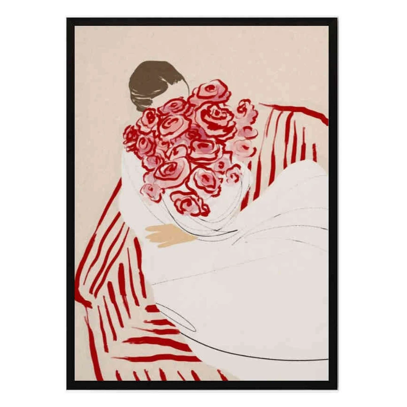 تابلو مدل Hug of roses کد 248901717