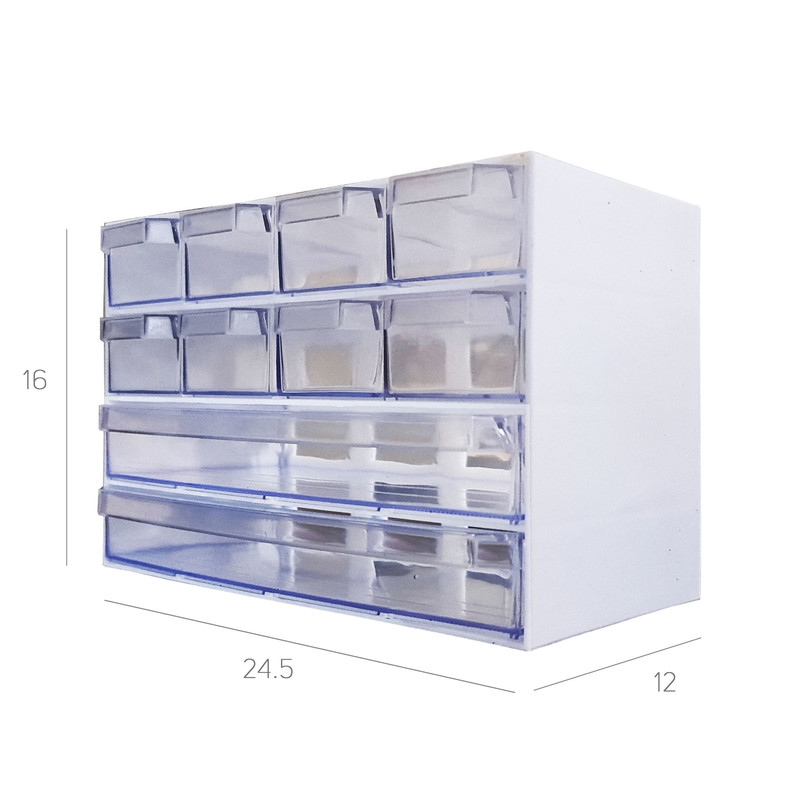 فایل کشویی طرح کریستالی مدل 10 کشو کد 201