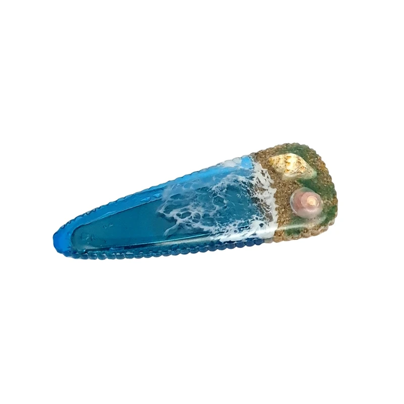 گیره مو دخترانه طرح دریا مدل مثلثی کد 02