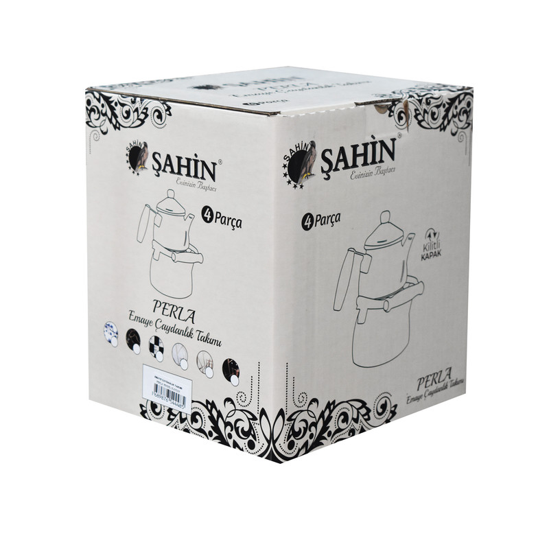 کتری و قوری شاهین مدل BEJ-PRL گنجایش کتری 2.1 لیتر گنجایش قوری 1.1 لیتر