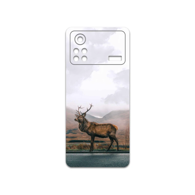 برچسب پوششی ماهوت مدل Horned-Deer مناسب برای گوشی موبایل شیائومی Poco X4 Pro 5G