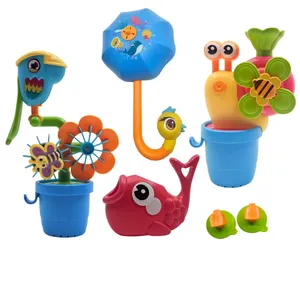 اسباب بازی حمام ناب سل مدل آب ریز کوسه و حلزون و توکا دیواری مجموعه 6 عددی